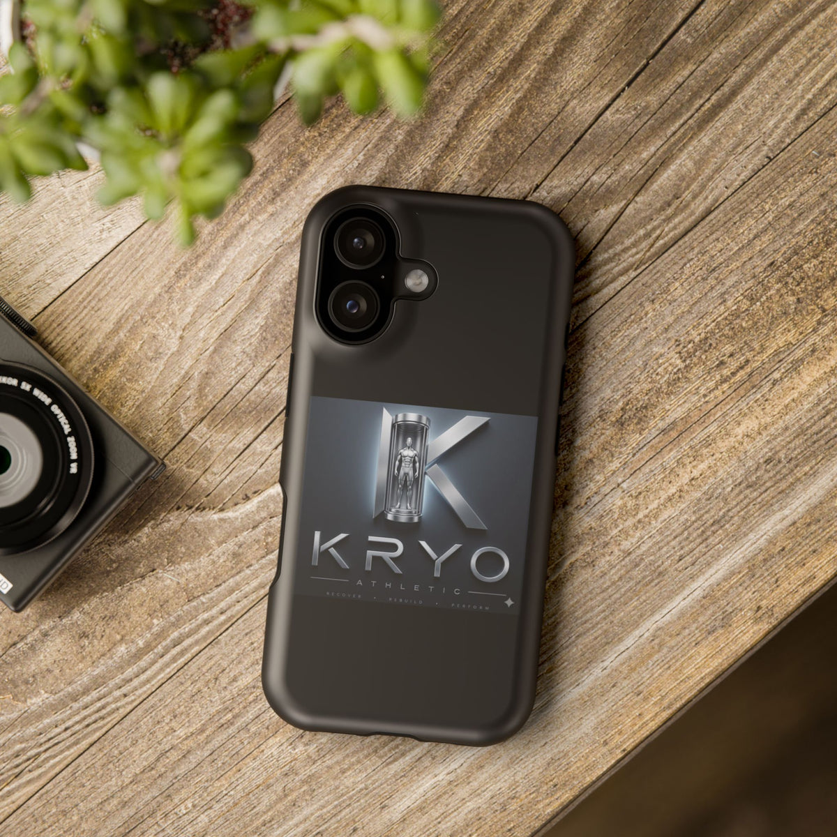 KRYO Metallic Logo Impact-Resistant Phone Case