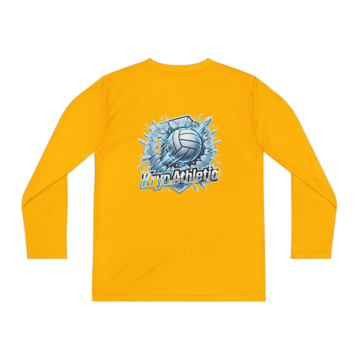Kryo Youth Volleyball Long Sleeve Tee — 'Play. Athlete' Graphic