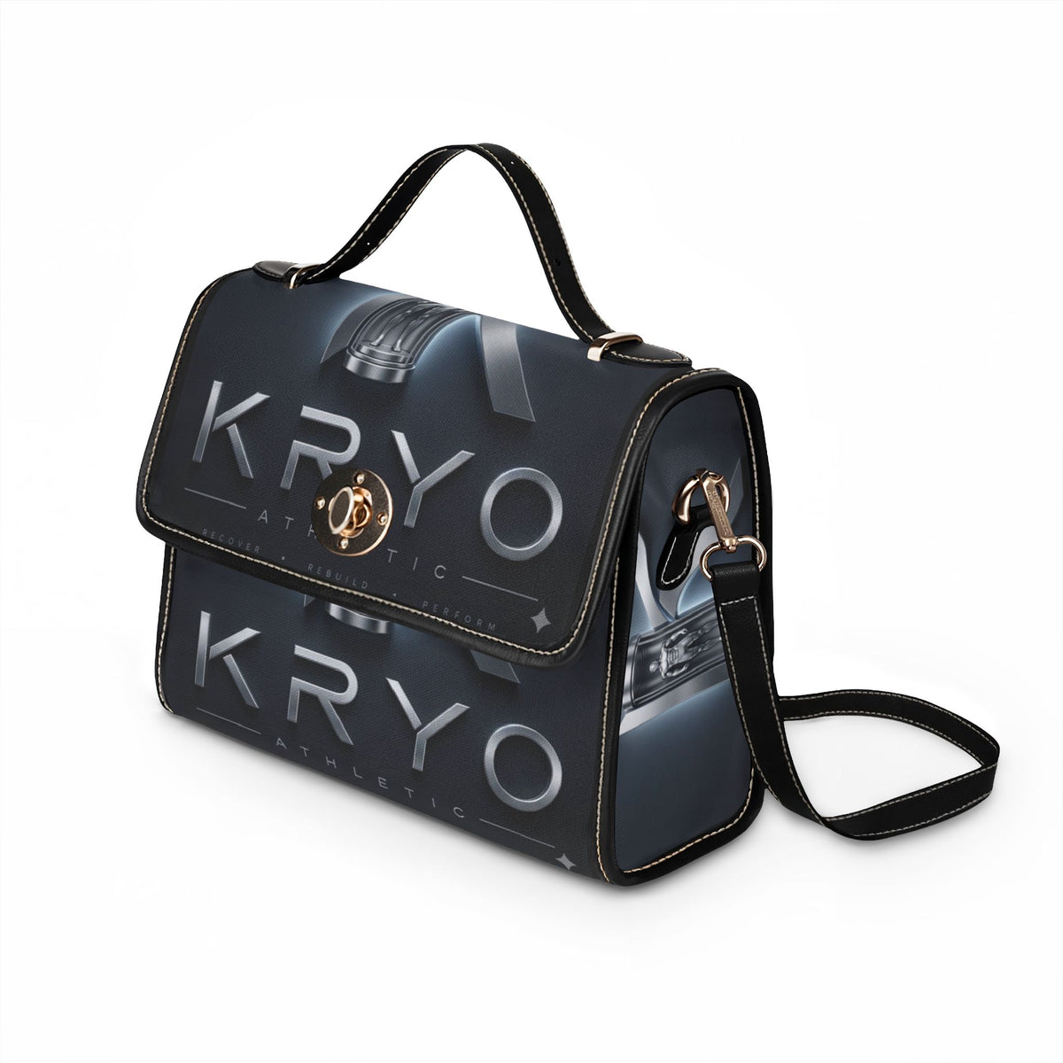 Kryo Athletic Logo Canvas Satchel — Waterproof Branded Shoulder Bag