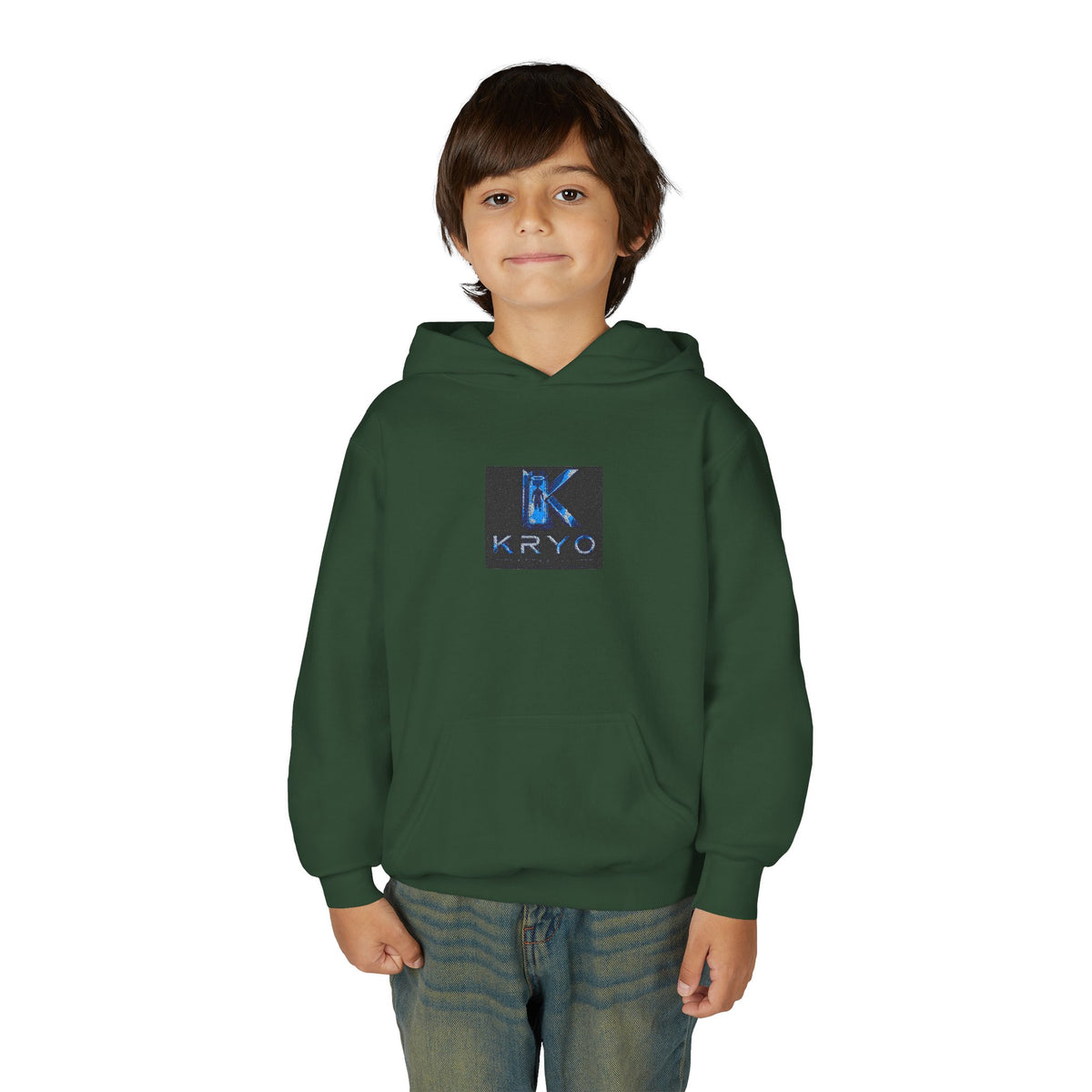 Youth Hoodie with KRYO Blue Logo — Cool Gamer Streetwear