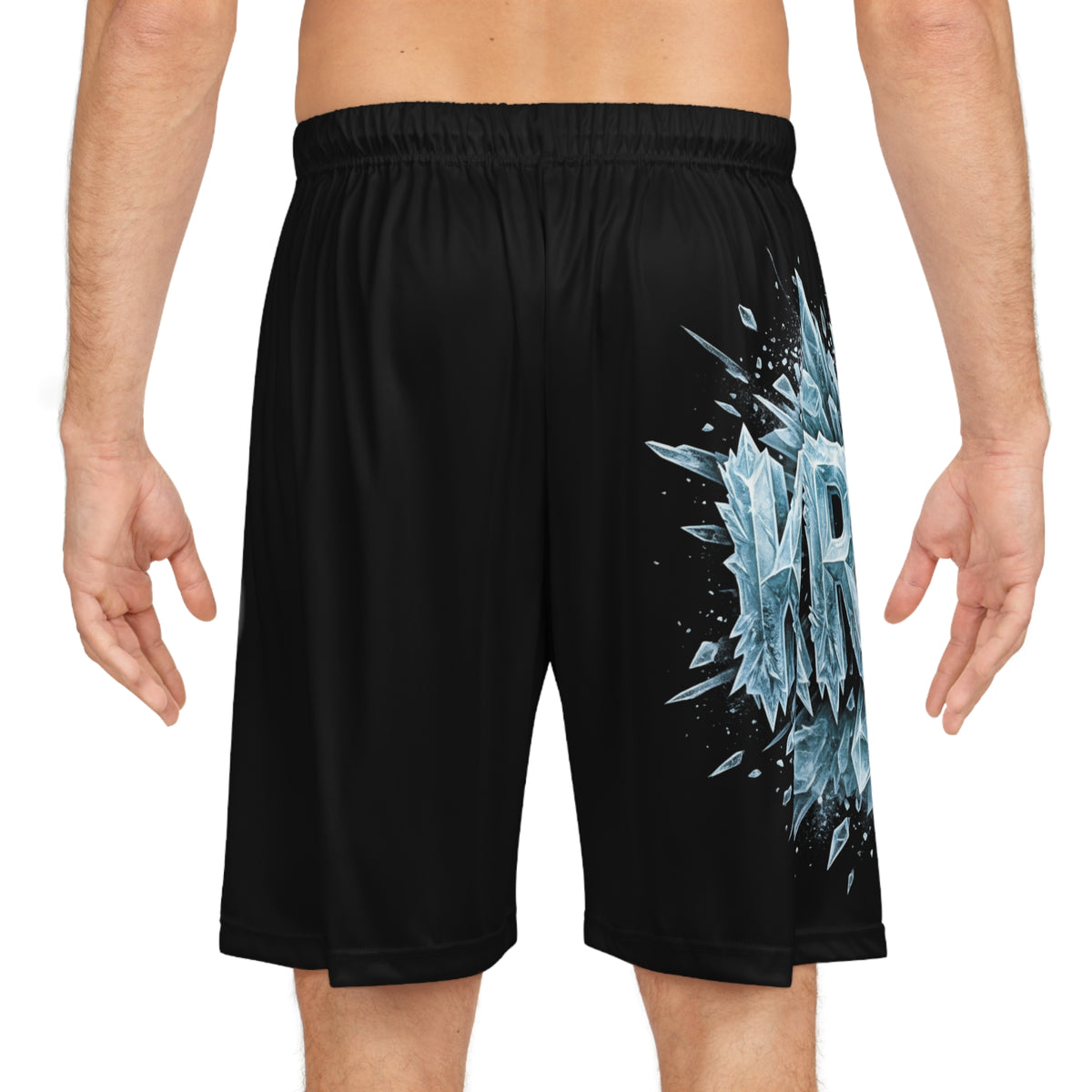 Ice Shard Basketball Shorts — KRYO Frozen Graphic Athletic Shorts