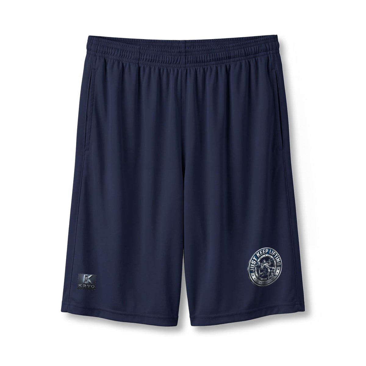 Kryo Workout Gear Athletic Pocket Shorts Just Keep Lifting — 7" Performance
