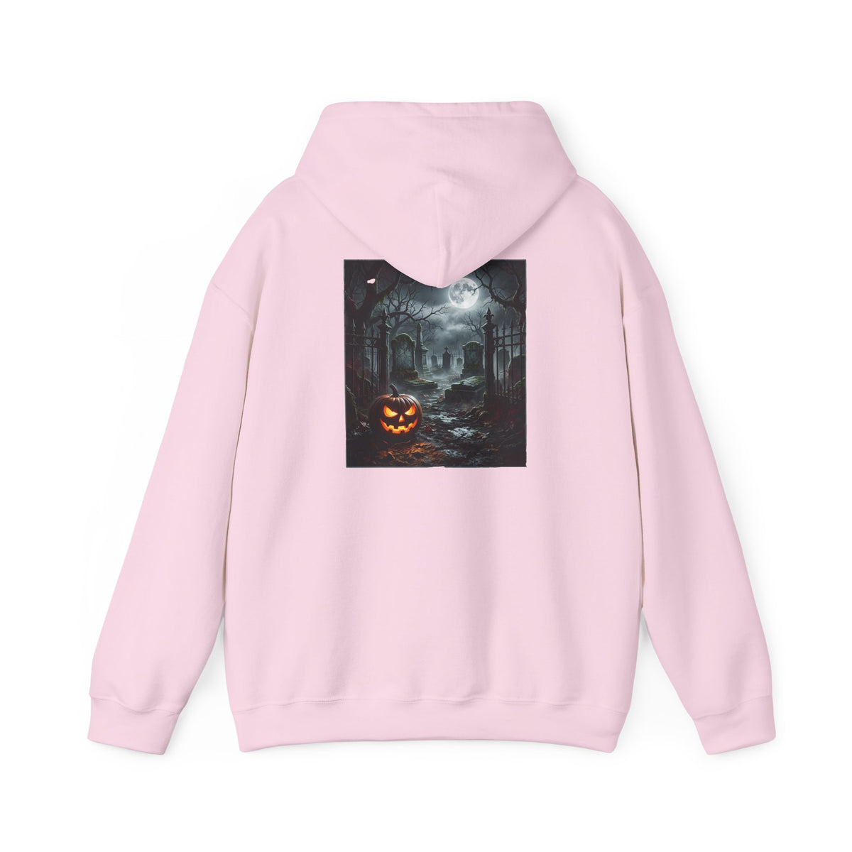 Hoodie — Halloween Haunted House Pumpkin Graphic