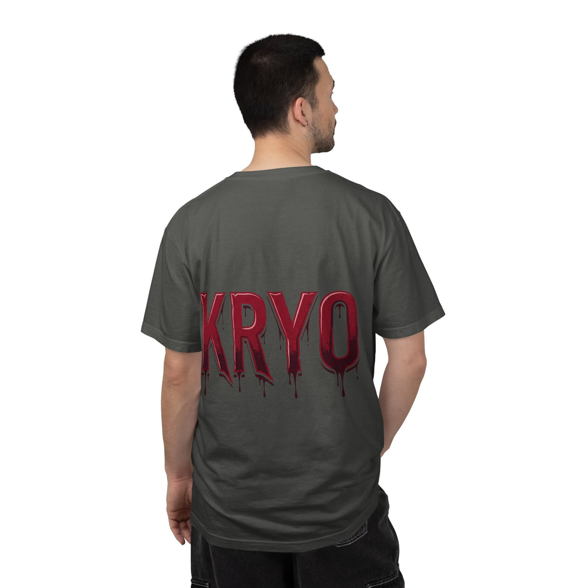 Creepy Clown Axe T-Shirt — 'KRYO' Dripping Back Graphic, Horror Halloween Tee