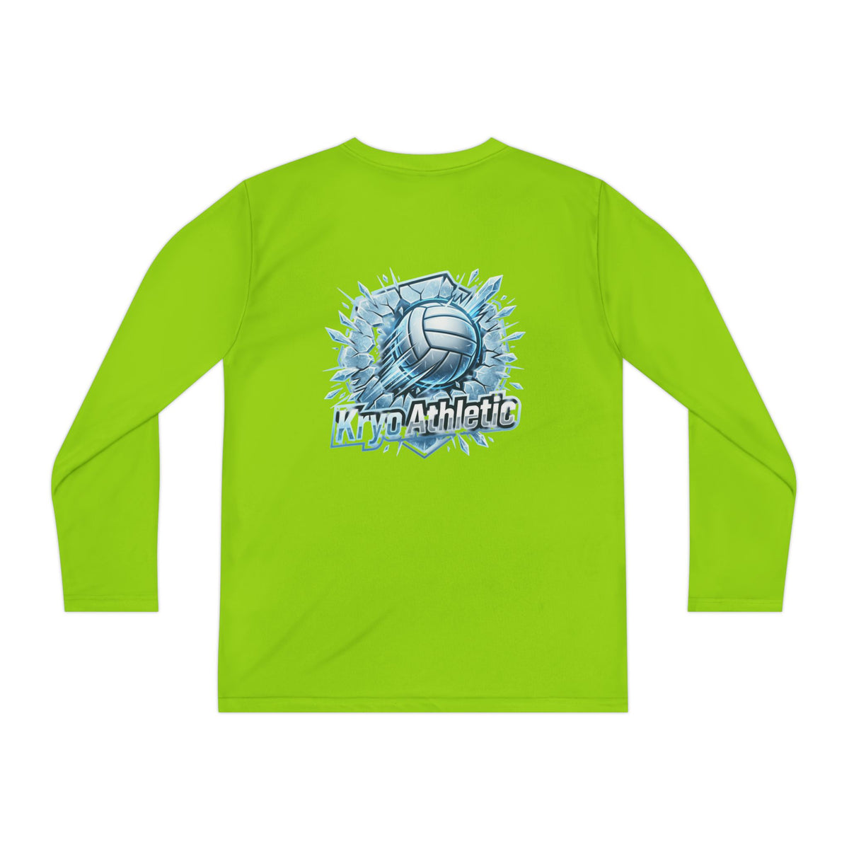 Kryo Youth Volleyball Long Sleeve Tee — 'Play. Athlete' Graphic