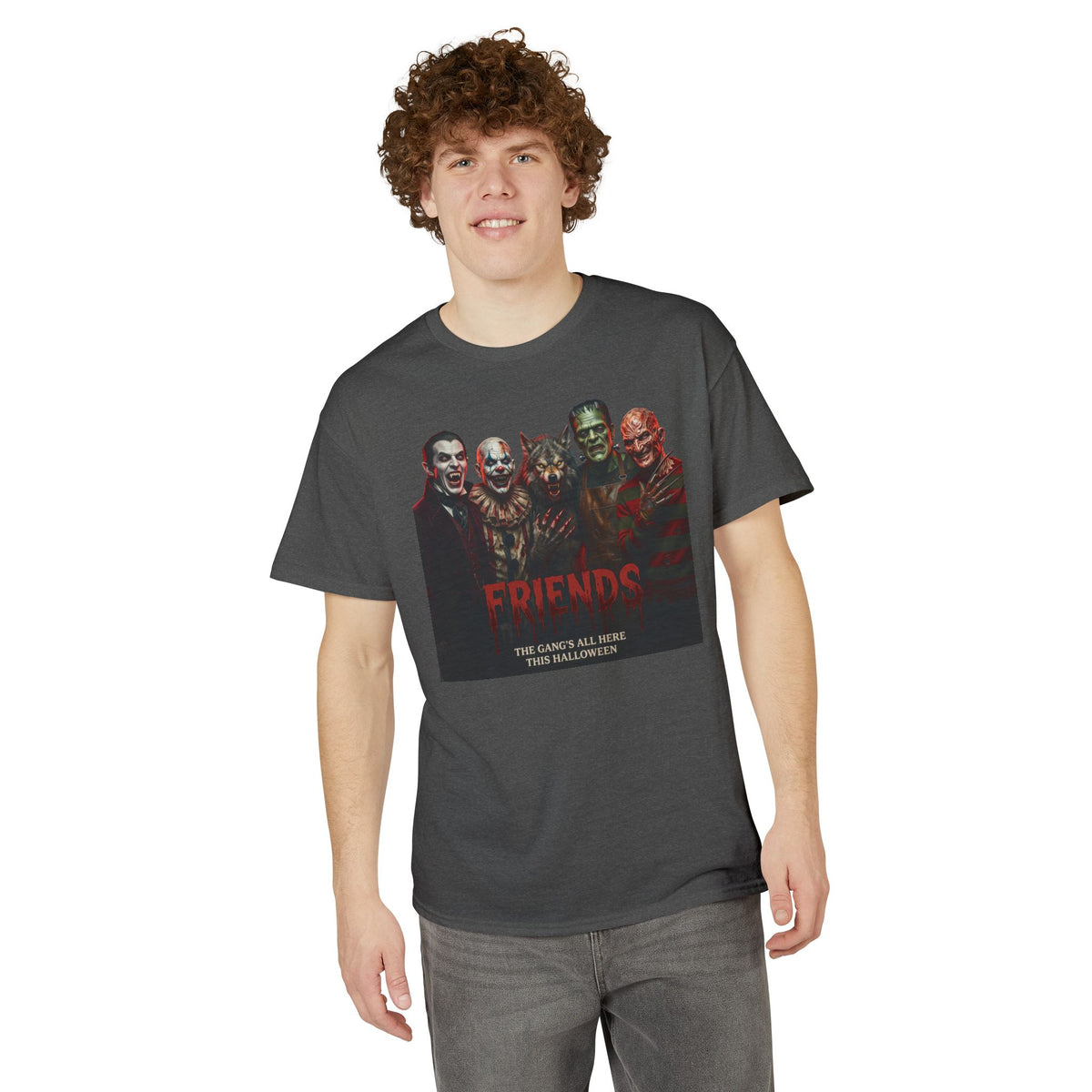 Kryo Horror Icons “Friends” T-Shirt – Vintage Killer Villains Halloween Tee