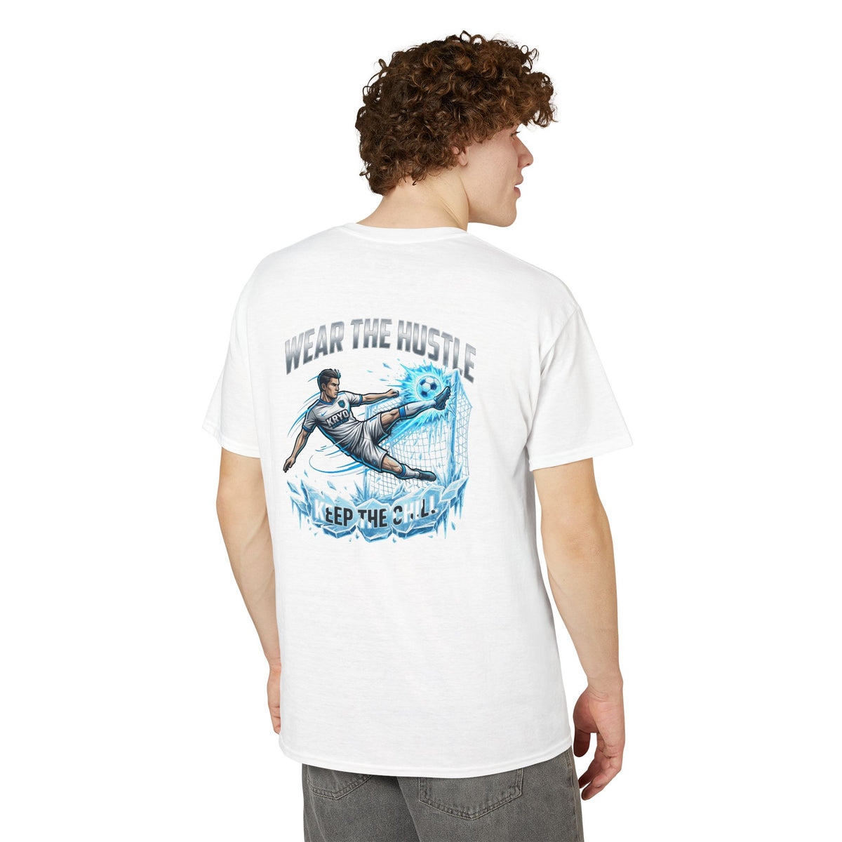 Kryo Soccer Wear The Hustle Soccer T-Shirt — "Keep The Goal" Motivational Graphic Tee
