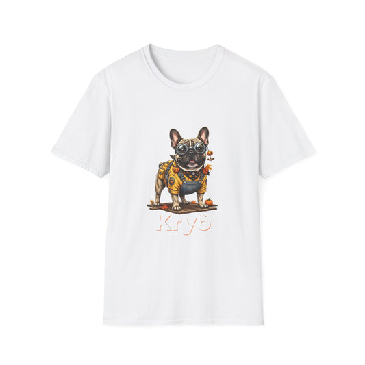 French Bulldog Graphic T-Shirt — 'Kryo' Cute Pup in Sweater Design