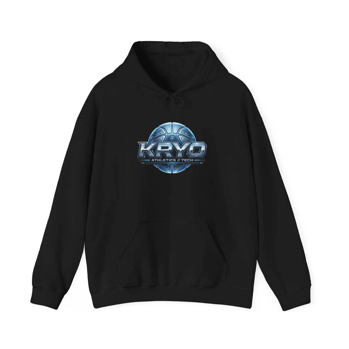 KRYO Gaming Logo Hoodie — Futuristic Blue Esports Pullover