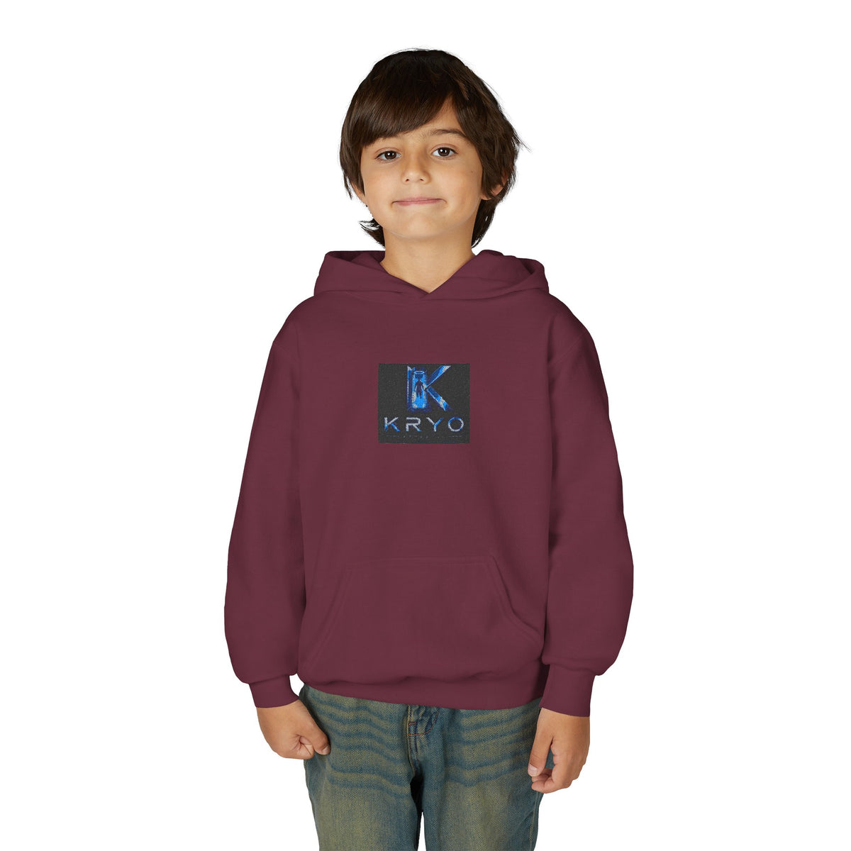 Youth Hoodie with KRYO Blue Logo — Cool Gamer Streetwear