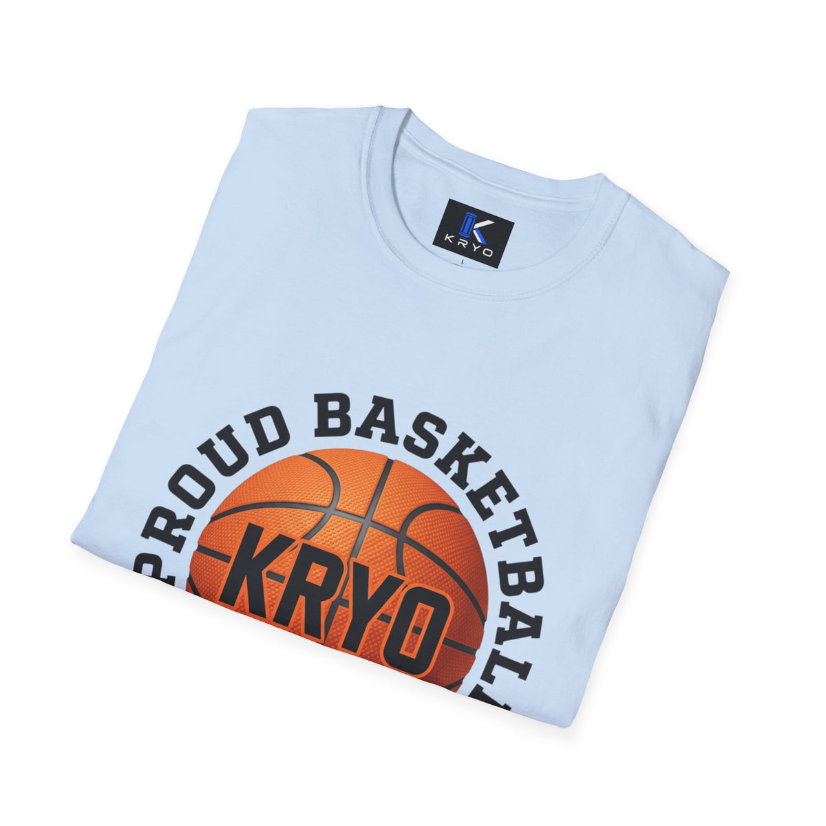 Proud Basketball Mom T-Shirt — Custom Name (KRYO) Basketball Tee