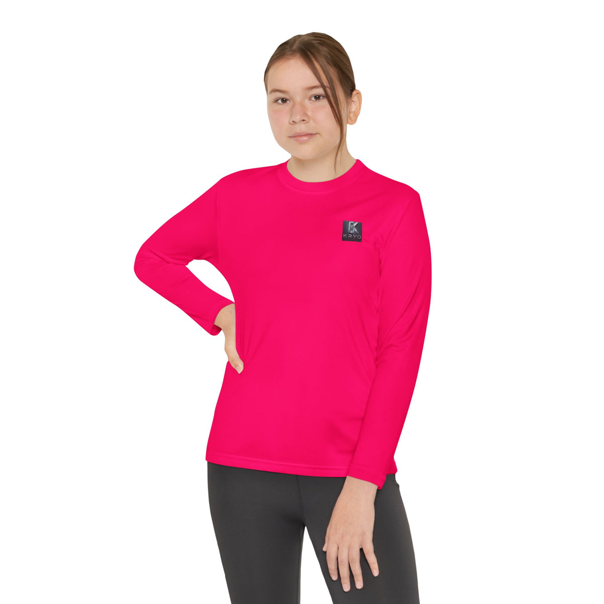 Kryo Youth Volleyball Long Sleeve Tee — 'Play. Athlete' Graphic