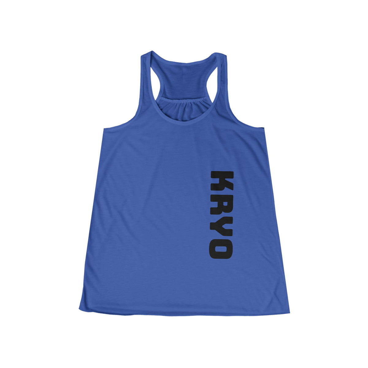 KRYO Workout Gear Vertical Logo Racerback Tank Top — Women's Flowy Workout & Casual Tank