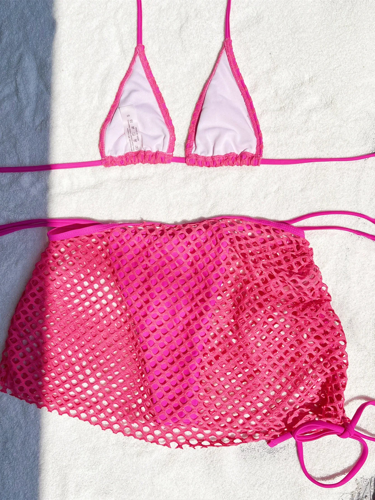 DEKA Tie Side Mini Micro Bikini Set With Skirt Halter Female G-String Thong Swimsuit Women Swimwear Bather Bathing Suit Swim