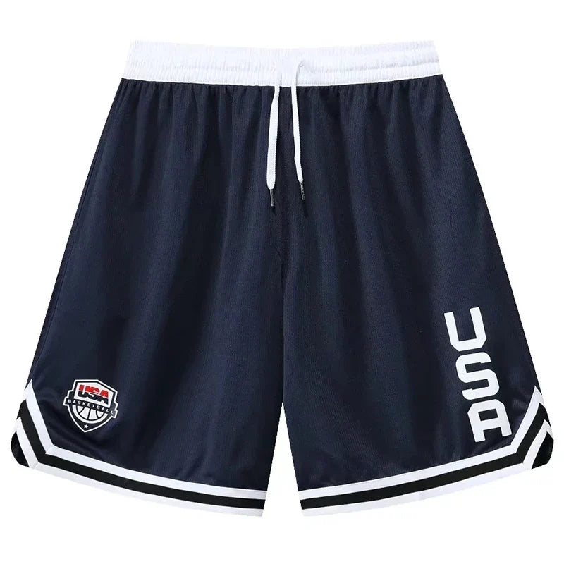 Loose Fit  Basketball Shorts with Pockets