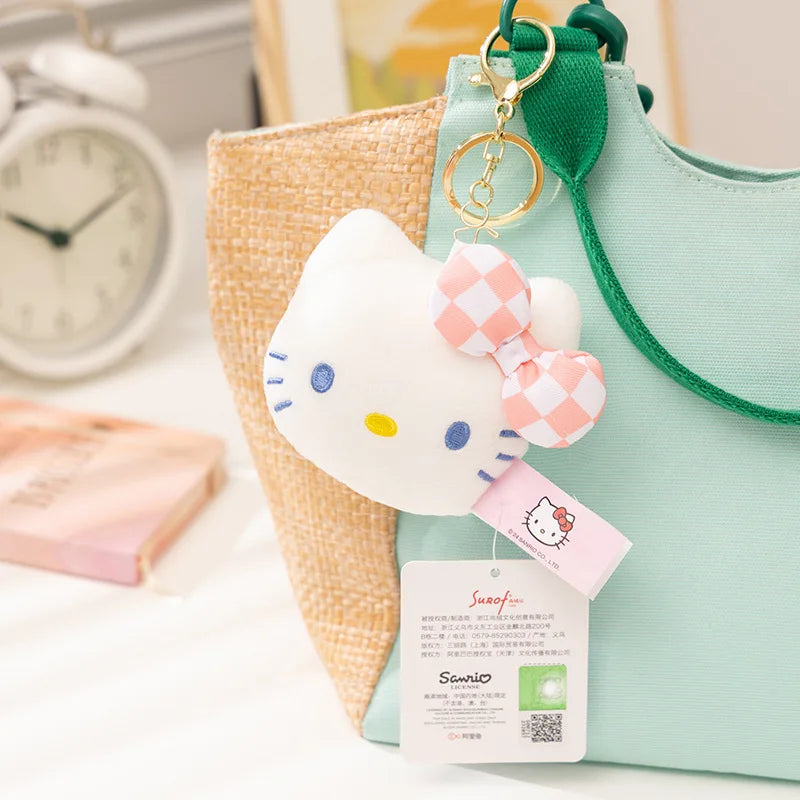 Sanrio Hello Kitty & Kuromi Plush Keychain Bag Charm