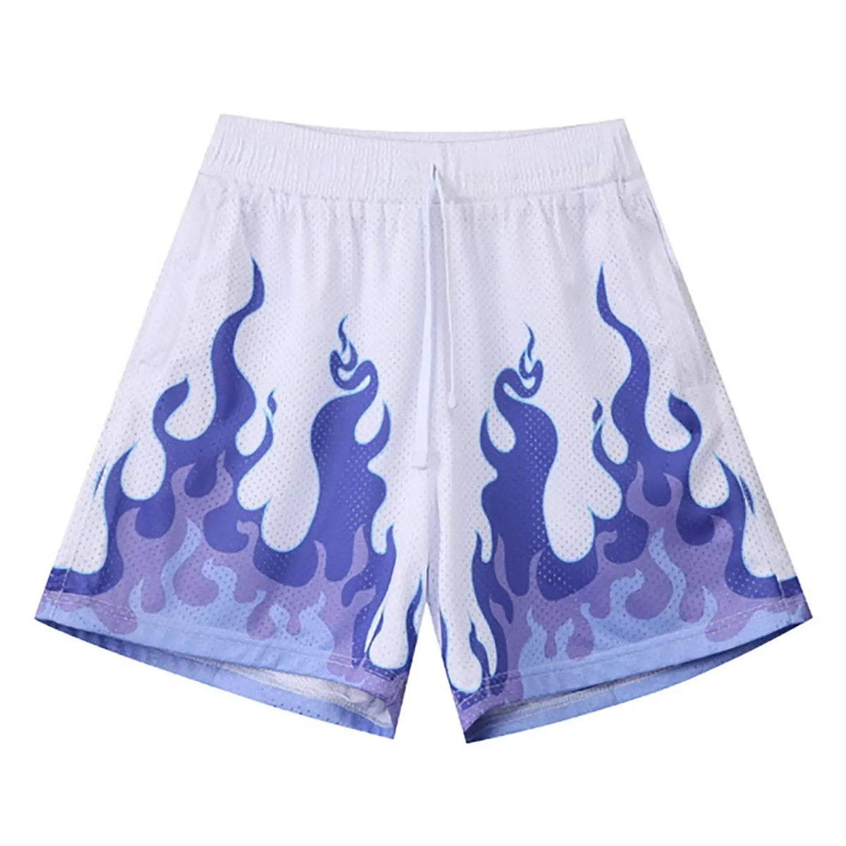 Men's Flame Pattern Basketball Shorts Boys Summer Cool Hawaii 3D Printed Casual Swim Trunks Quick Dry Surfboard Shorts