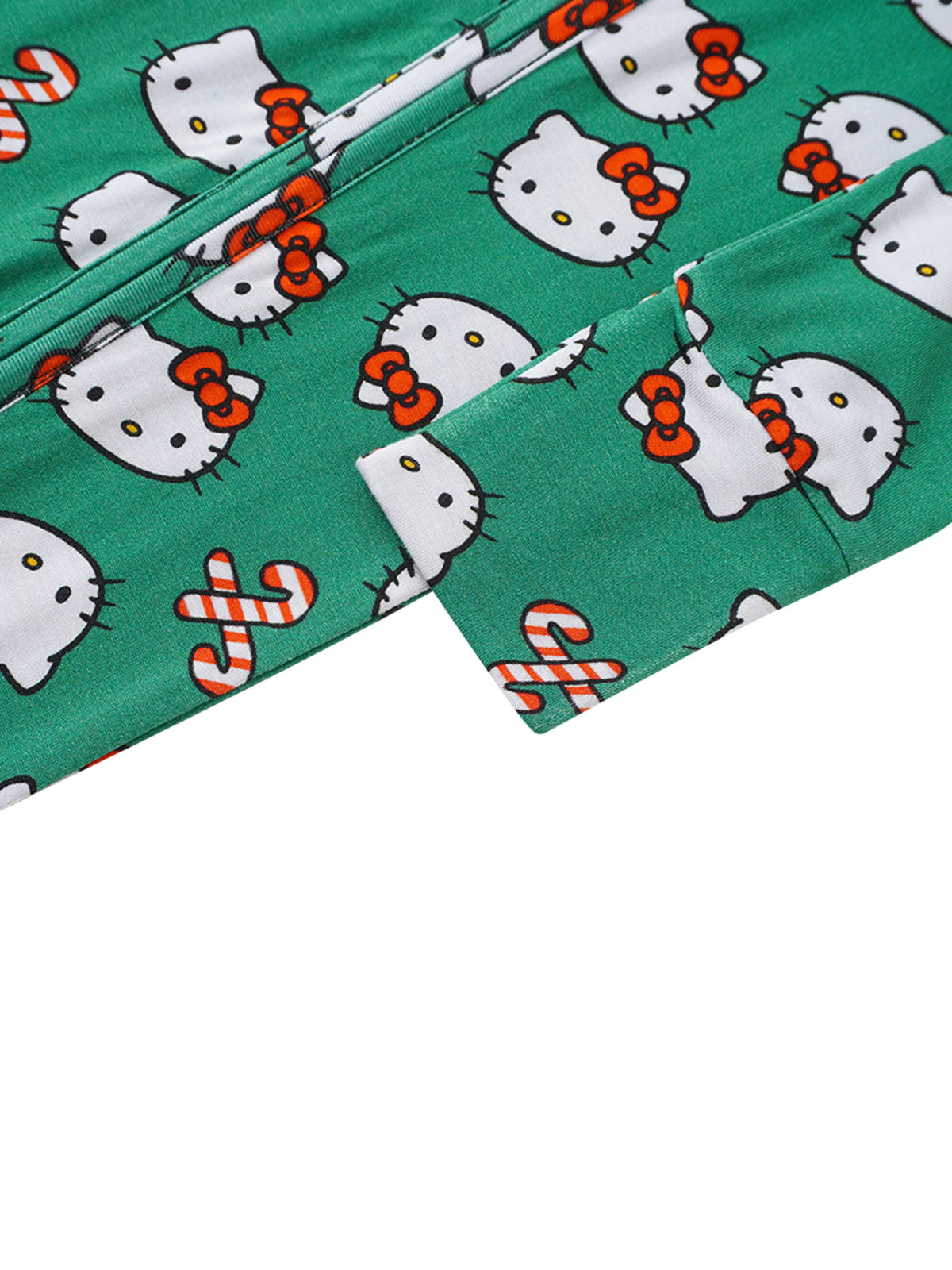 PoshTOT Sanrio Hello Kitty Green Bamboo Baby Convertible Zippy Romper
