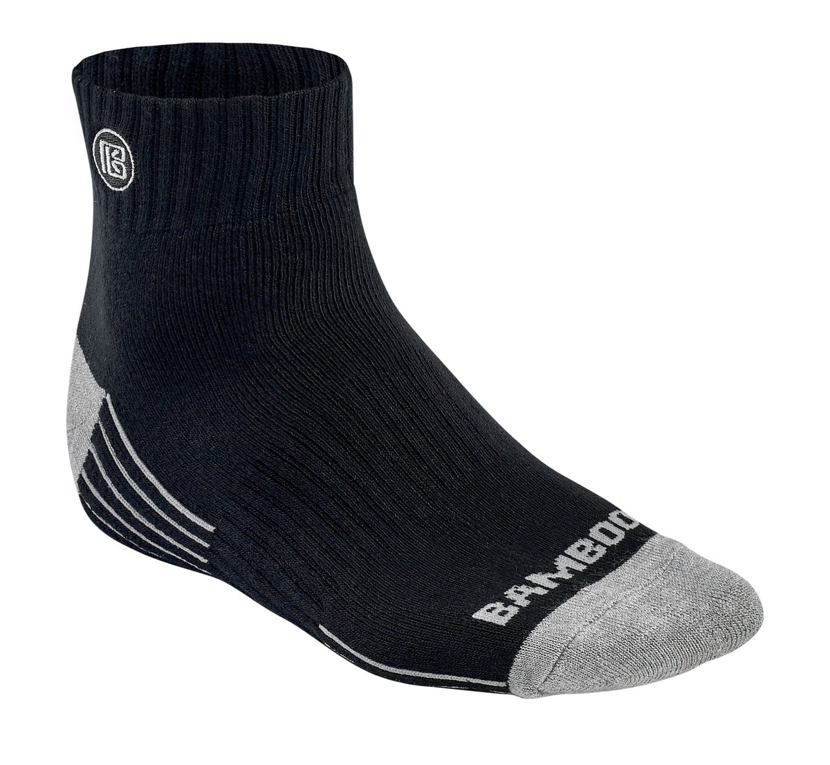 Premium Bamboo Rayon Quarter High Crew Socks - 3 Pair and 6 Pair Packs Available