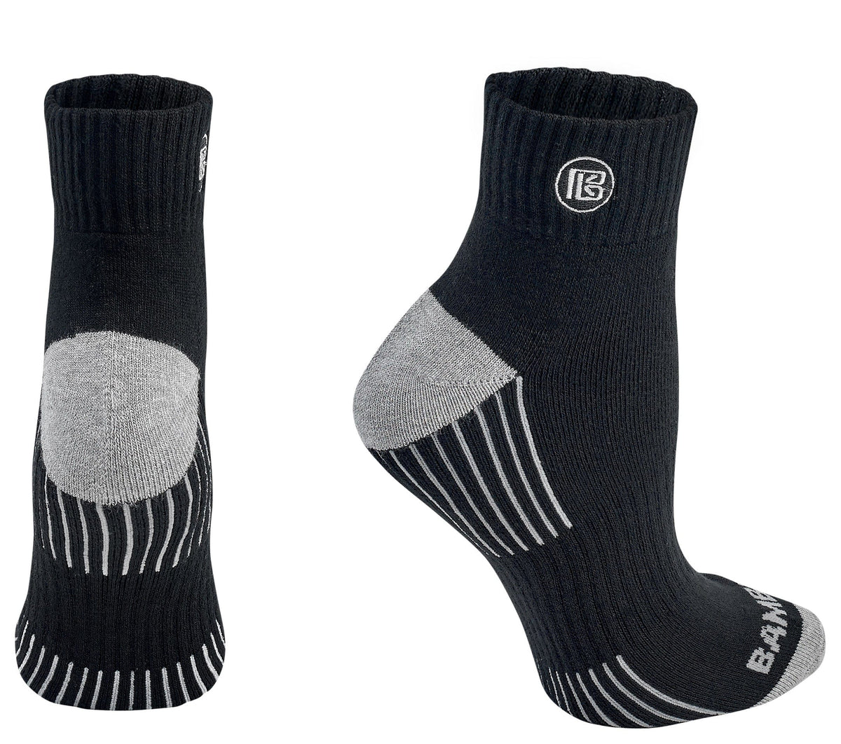 Premium Bamboo Rayon Quarter High Crew Socks - 3 Pair and 6 Pair Packs Available