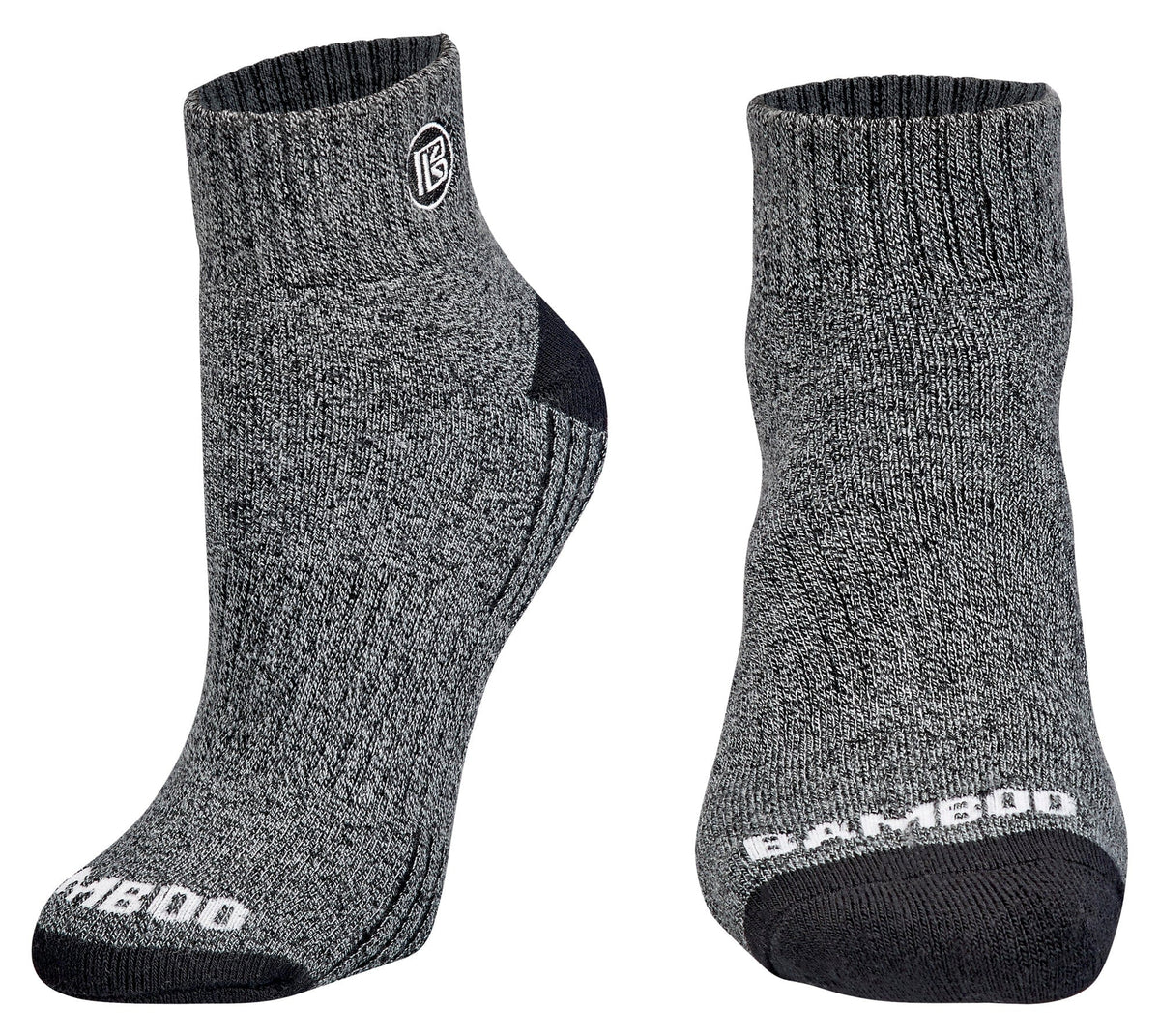 Premium Bamboo Rayon Quarter High Crew Socks - 3 Pair and 6 Pair Packs Available